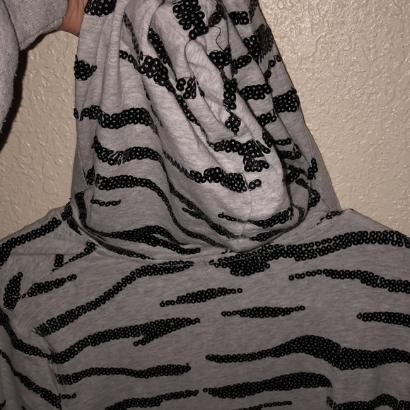 Zebra Sequin Y2K Wet Seal Zip Up Jacket - Picture 5 of 5